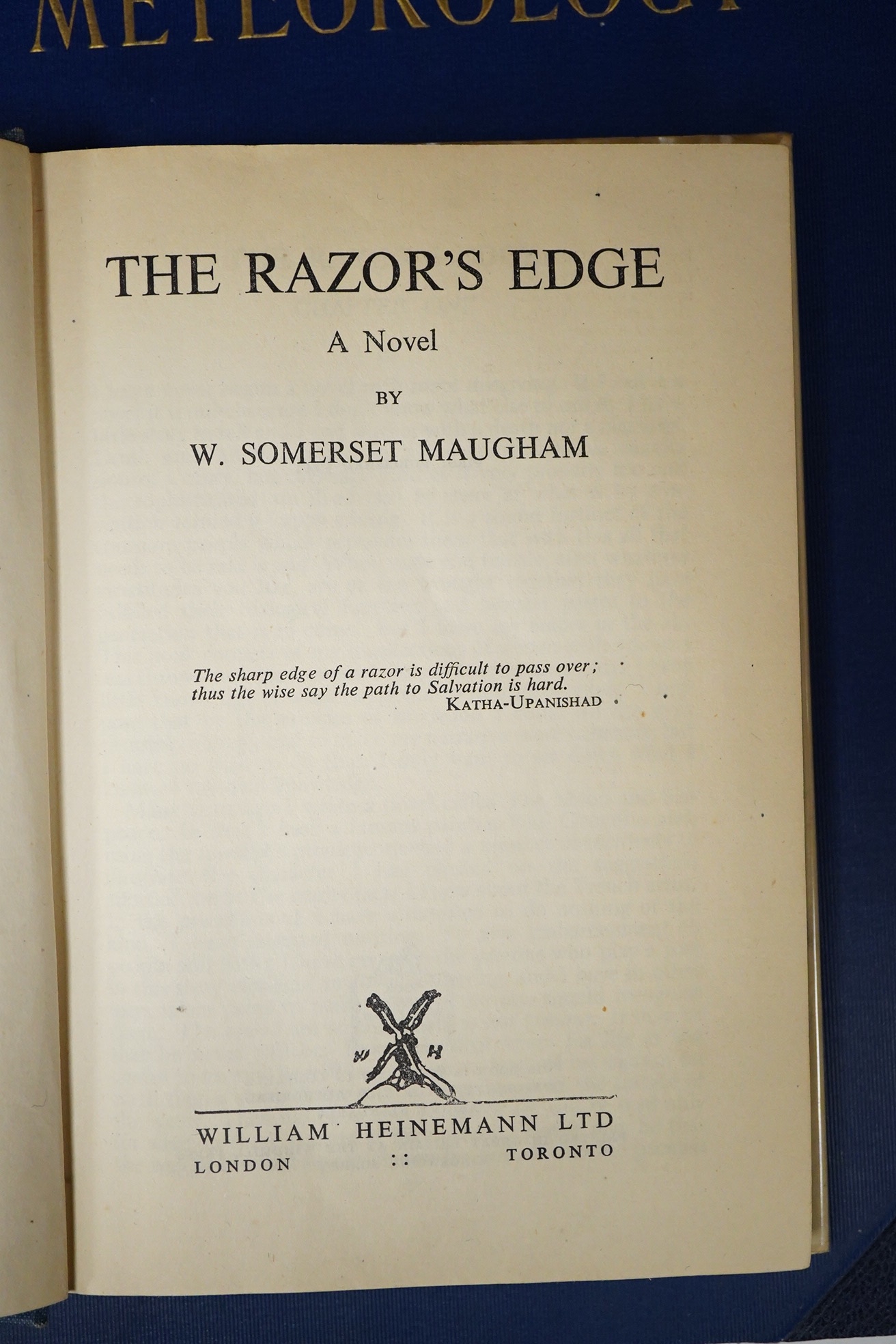 Durrell, Lawrence, Balthazar, first edition, Faber and Faber, London 1958, Mountolive, first edition Faber and Faber, London 1958, Clea, first edition, Faber and Faber, London 1960, Somerset Maugham, The Razor’s Edge, fi
